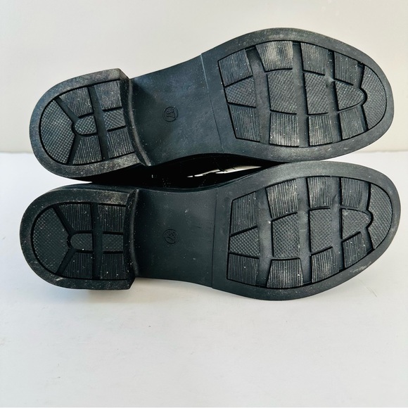 Women Black Boots with Side Zippers, Size: CN 37 (fits US 5.5) - Picture 9 of 10